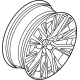 Volvo 32243456 Wheel, Alloy, Aluminium