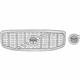 Volvo 32365396 Upper Grille Volvo 32365396 Upper Grille
