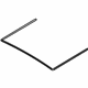 Volvo 31424956 Rear Roof Glass Weatherstrip