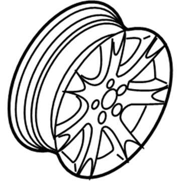 Volvo 31212690 Wheel, Alloy, Black, Aluminium 31212690 Volvo Wheel, Alloy, Black, Aluminium Illustration 1 of 1