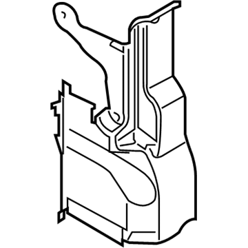 Volvo 30763220 Air Guide, Driver Side 30763220 Volvo Air Guide, Driver Side Illustration 1 of 1