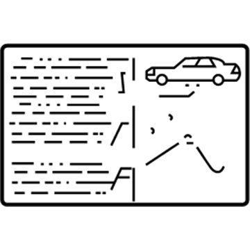 31276545 Volvo Caution Label Illustration 1 of 1