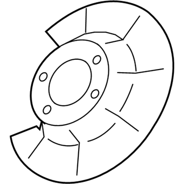 Volvo S80 Brake Dust Shields - 30793433