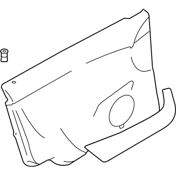 Volvo 39995138 Door Trim Panel, Gray, Passenger Side 39995138 Volvo Door Trim Panel, Gray, Passenger Side Illustration 1 of 1