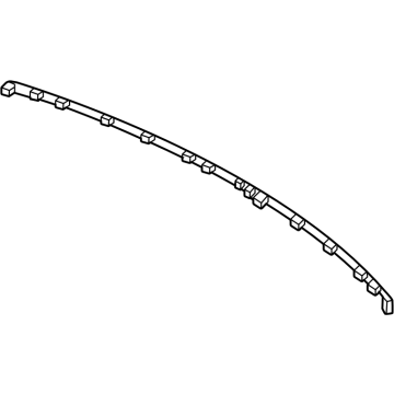 Volvo 80001883 Trim Moulding 80001883 Volvo Trim Moulding Illustration 1 of 1