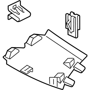 Volvo 39802089 Rear Trim Panel, Charcoal, Driver Side 39802089 Volvo Rear Trim Panel, Charcoal, Driver Side Illustration 1 of 1