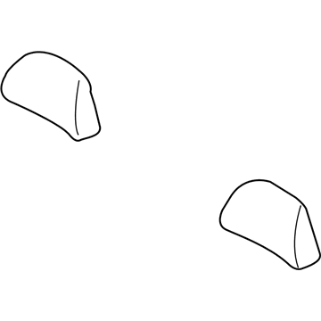 Volvo 39806975 Headrest Cover, Black 39806975 Volvo Headrest Cover, Black Illustration 1 of 1