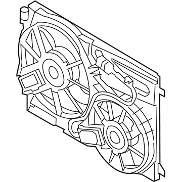 Volvo V60 Radiator fan - 31686808
