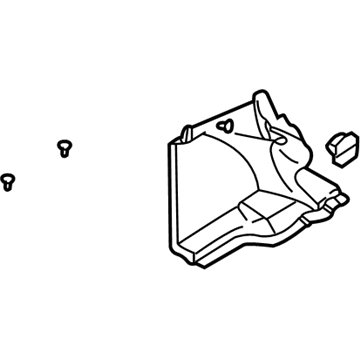 8641207 Volvo Trunk Side Trim, Driver Side Illustration 1 of 1
