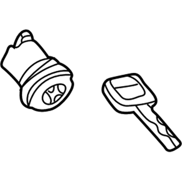 Volvo Trunk Lock Cylinder - 8614879