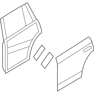 Volvo 32420615 Rear Door 32420615 Volvo Rear Door Illustration 1 of 1