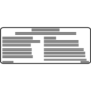 Volvo 31484908 Emission Label 31484908 Volvo Emission Label Illustration 1 of 1