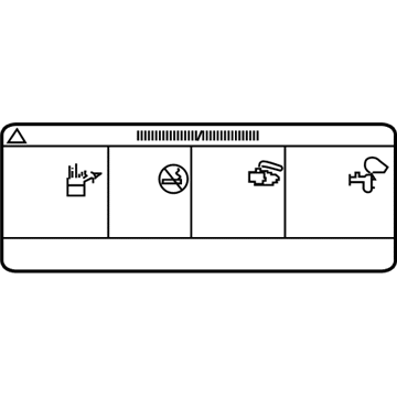31202908 Volvo Battery Label Illustration 1 of 1