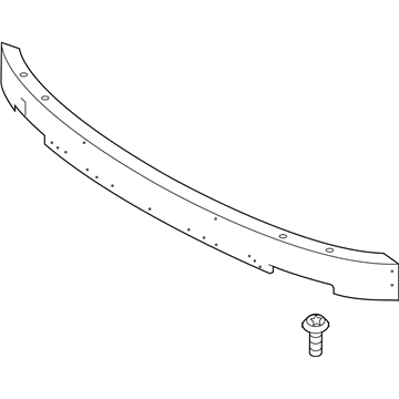 Volvo 32405272 Bumper Rail 32405272 Volvo Bumper Rail Illustration 1 of 1