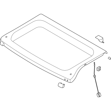 Volvo 80001692 Parcel Shelf 80001692 Volvo Parcel Shelf Illustration 1 of 1