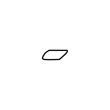 39794062 Volvo Lamp Washer Cover, Driver Side Illustration 1 of 1