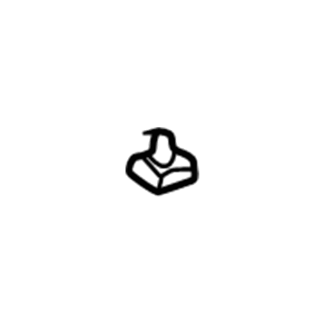 Volvo 9182458 Headliner Clip, Beige 9182458 Volvo Headliner Clip, Beige Illustration 1 of 1
