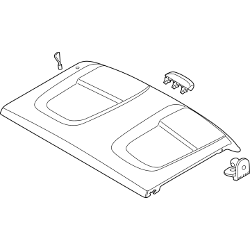 Volvo 32394671 Parcel Shelf 32394671 Volvo Parcel Shelf Illustration 1 of 1