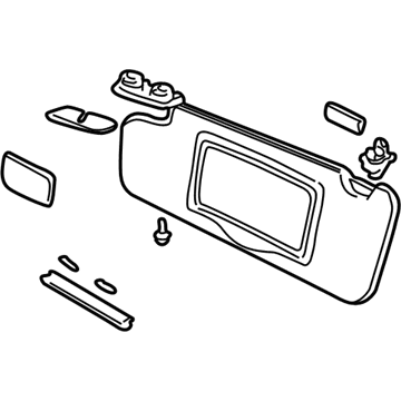 Volvo S80 Sun Visor - 39874910