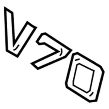 Volvo V70 Emblem - 9157132