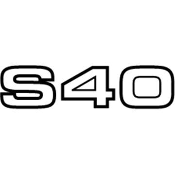 Volvo S40 Emblem - 30851876