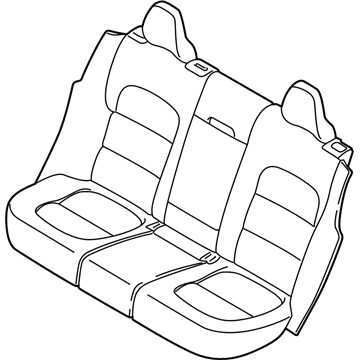 Volvo 39827425 Seat Cover, Charcoal 39827425 Volvo Seat Cover, Charcoal Illustration 1 of 1