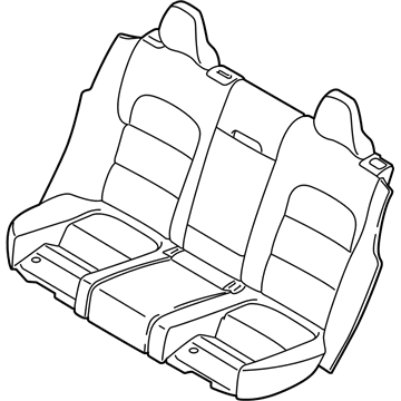 Volvo 39827421 Seat Cover, Charcoal 39827421 Volvo Seat Cover, Charcoal Illustration 1 of 1
