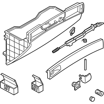 Volvo S40 Glove Box - 30801104