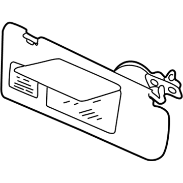 Volvo C70 Sun Visor - 8612085