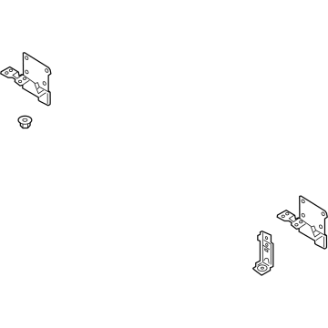 Volvo 31468229 Upper Bracket, Driver Side 31468229 Volvo Upper Bracket, Driver Side Illustration 1 of 1