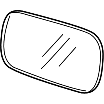 Volvo 8650148 Mirror Glass 8650148 Volvo Mirror Glass Illustration 1 of 1
