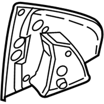 8626179 Volvo Seal, Driver Side Illustration 1 of 1