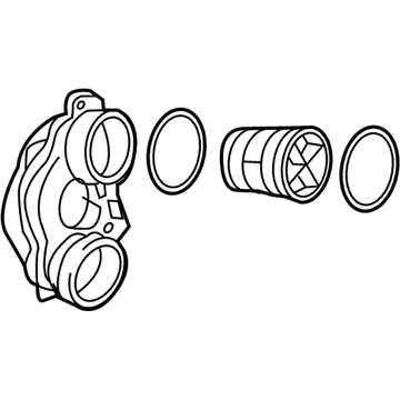 Volvo 31422097 Resonator 31422097 Volvo Resonator Illustration 1 of 1