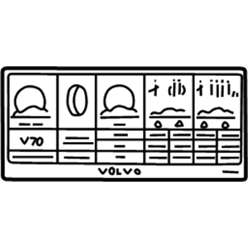 Volvo 30748994 Info Label 30748994 Volvo Info Label Illustration 1 of 1