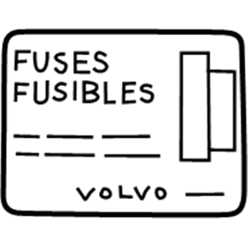 Volvo 8622520 Label 8622520 Volvo Label Illustration 1 of 1