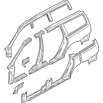 Volvo 9444550 Uniside Assembly, Passenger Side 9444550 Volvo Uniside Assembly, Passenger Side Illustration 1 of 1