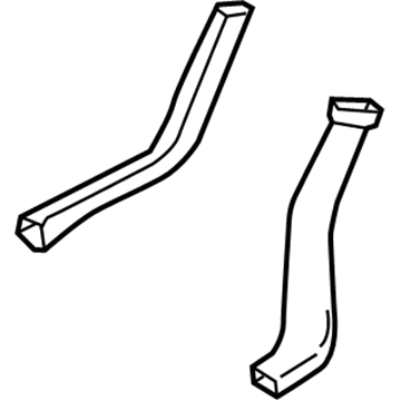 Volvo 31369367 Rear Duct, Passenger Side 31369367 Volvo Rear Duct, Passenger Side Illustration 1 of 1