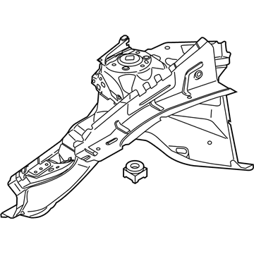 Volvo 31364179 Apron Assembly, Driver Side 31364179 Volvo Apron Assembly, Driver Side Illustration 1 of 1