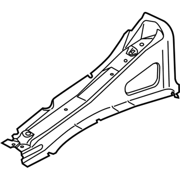 31353176 Volvo Upper Rail, Driver Side Illustration 1 of 1