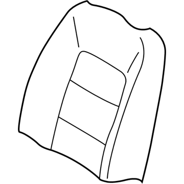 39827523 Volvo Seat Back Cover, Beige, Passenger Side Illustration 1 of 1