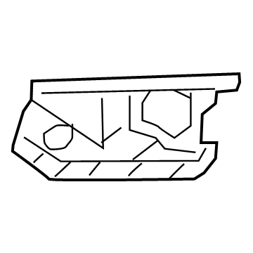 Volvo 31407961 Fog Lamp Bezel Bracket, Passenger Side 31407961 Volvo Fog Lamp Bezel Bracket, Passenger Side Illustration 1 of 1