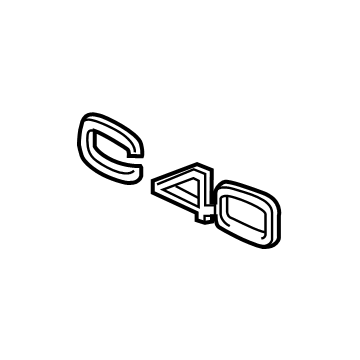 Volvo C40 Recharge Emblem - 32285668
