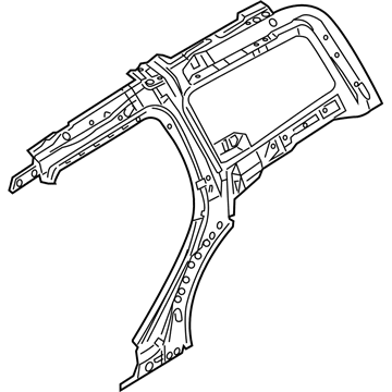 Volvo 31301759 Inner Quarter Panel, Driver Side 31301759 Volvo Inner Quarter Panel, Driver Side Illustration 1 of 1