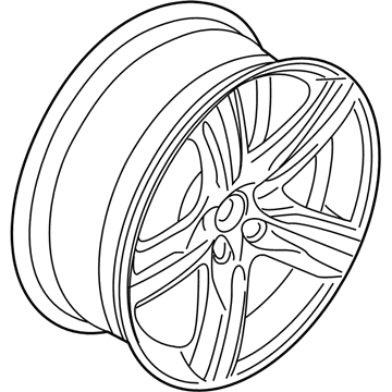 Volvo 31406715 Wheel, Alloy, Black, Aluminium 31406715 Volvo Wheel, Alloy, Black, Aluminium Illustration 1 of 1
