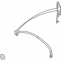 Volvo V50 Seat Belt - 31320492 Lap & Shoulder Belt, Driver Side