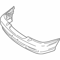 Volvo S70 Bumper - 9421811 Bumper Cover, Black/Blue/White