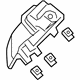 Volvo 32314054 Seat Belt Guide, Charcoal, Driver Side
