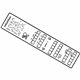 Volvo 30748915 Air Bag Label