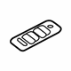 Volvo 39801511 Switch Bezel, Gray, Passenger Side Volvo 39801511 Switch Bezel, Gray, Passenger Side