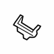 Volvo 30749180 Seat Back Frame Cover, Passenger Side